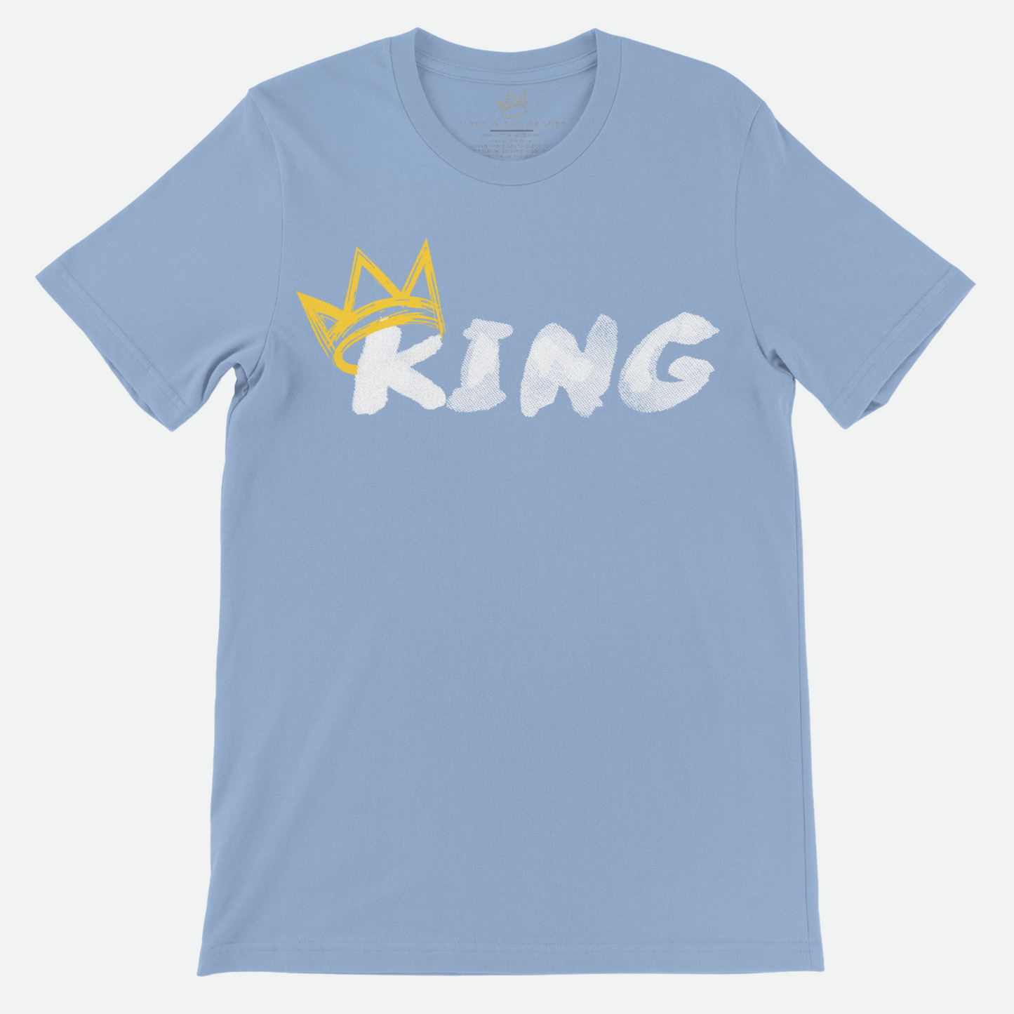 King T-Shirt (White Print | Gold Crown)