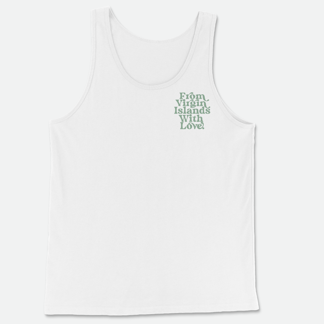 From Virgin Islands With Love Tank Top (Mint Print)