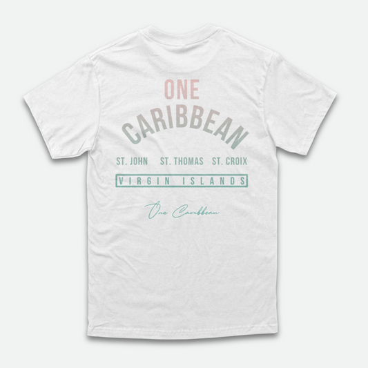 One Caribbean Souvenir Collection T-Shirt (Trunk Bay)