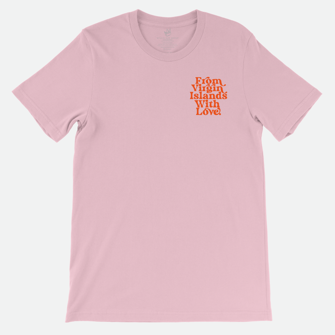 From Virgin Islands With Love T-Shirt (Orange Print)