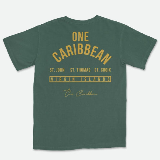 One Caribbean Souvenir Collection T-Shirt (Willow)