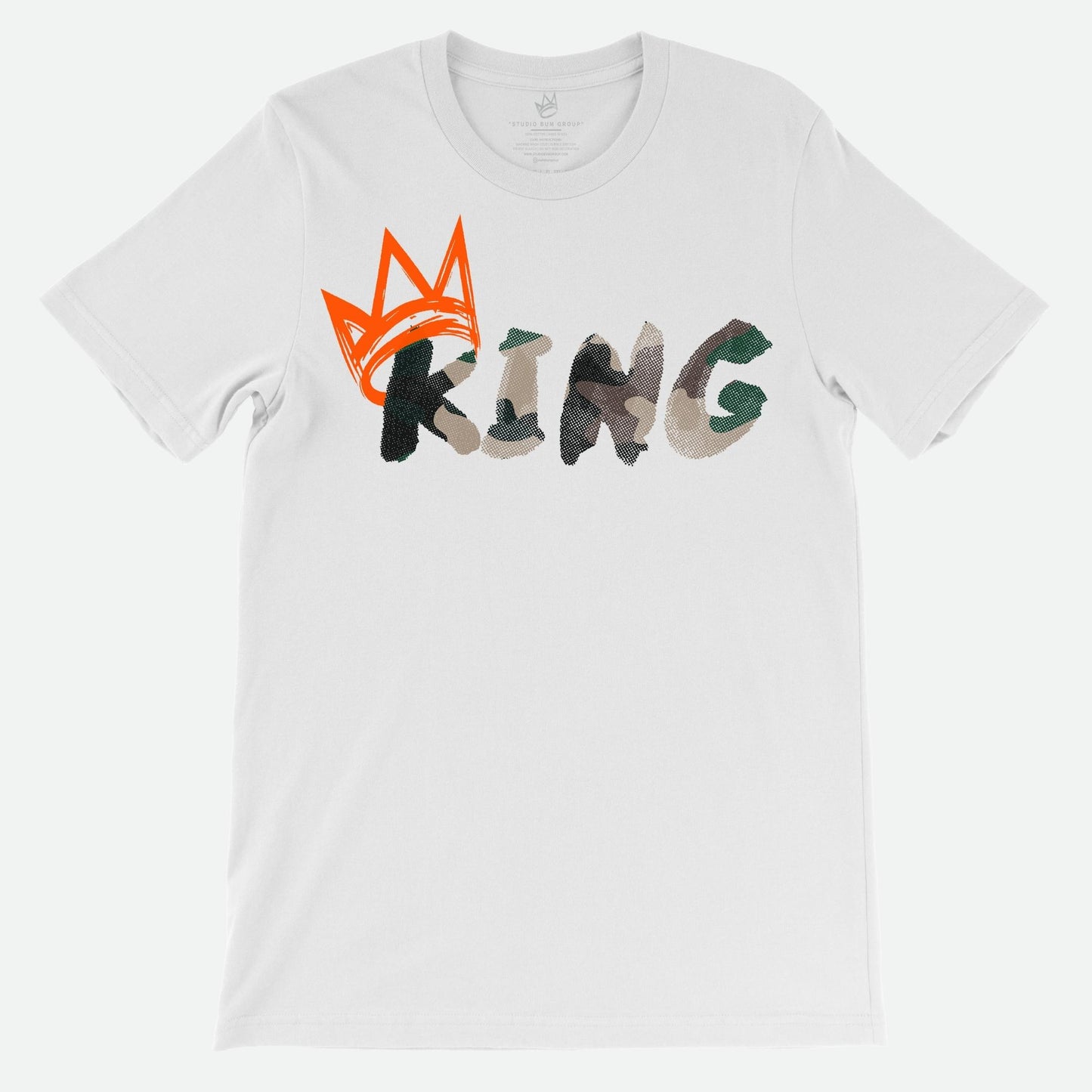 King T-Shirt Camouflage Print