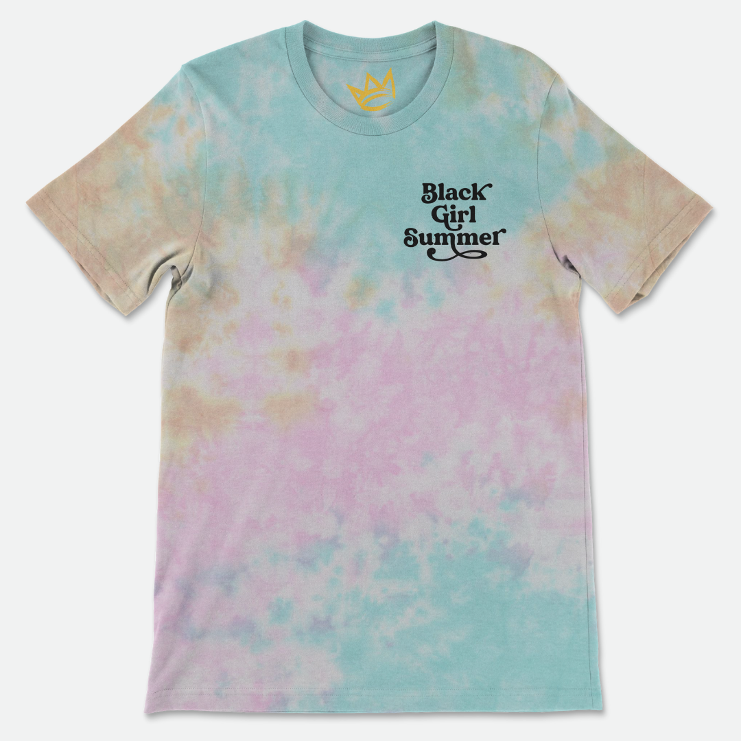 Black Girl Summer Short Sleeve Tee (Tie Dye)