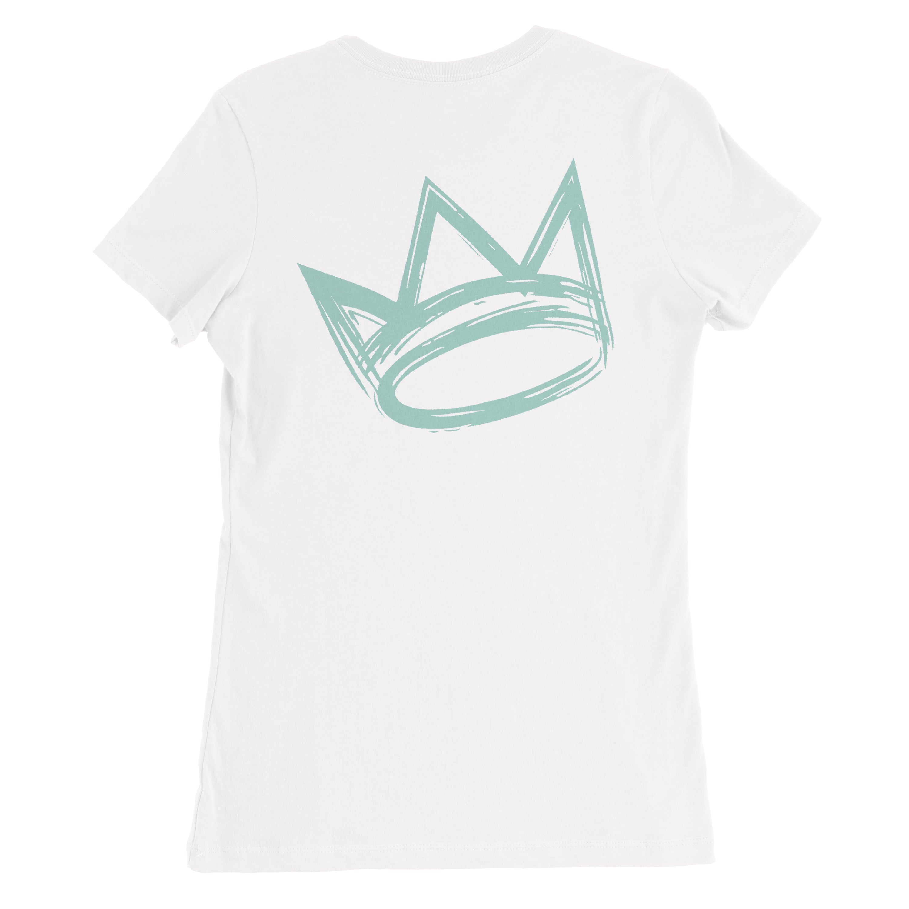 Queen Crown Collection (White Short Sleeve T-Shirt Mint Crown)