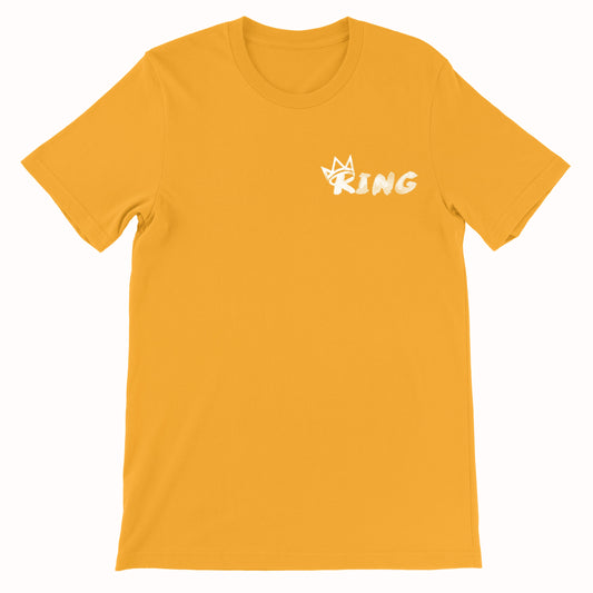 King Crown Collection (Gold Short Sleeve T-Shirt White Crown)