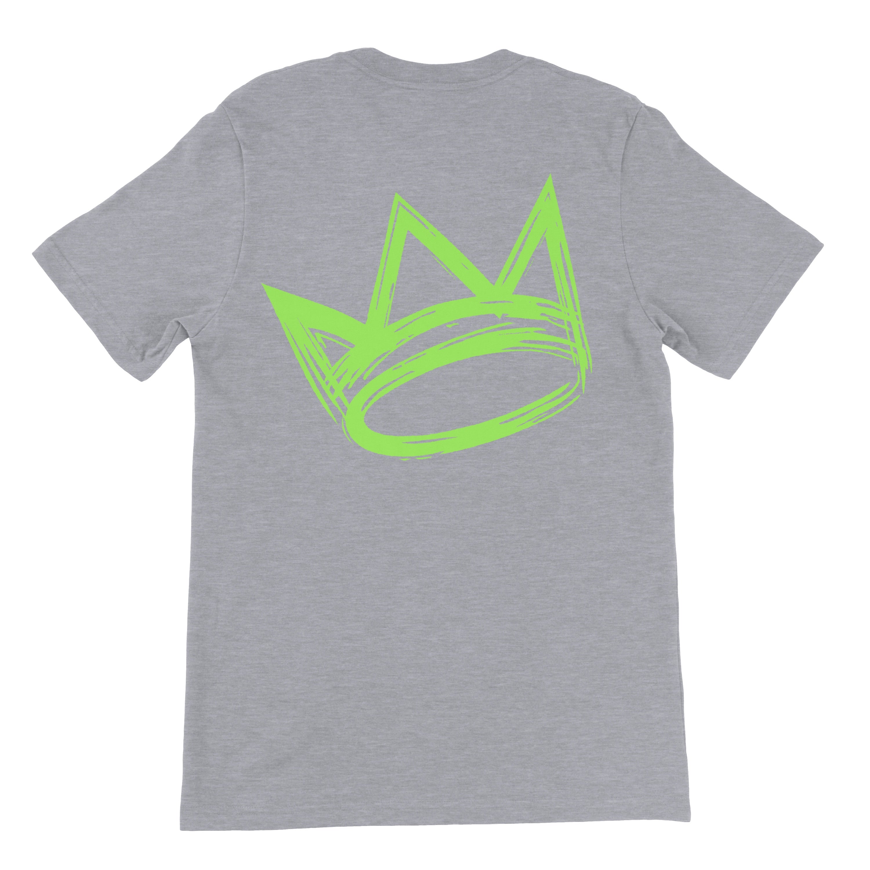 King Crown Collection (Grey Short Sleeve T-Shirt Green Crown)