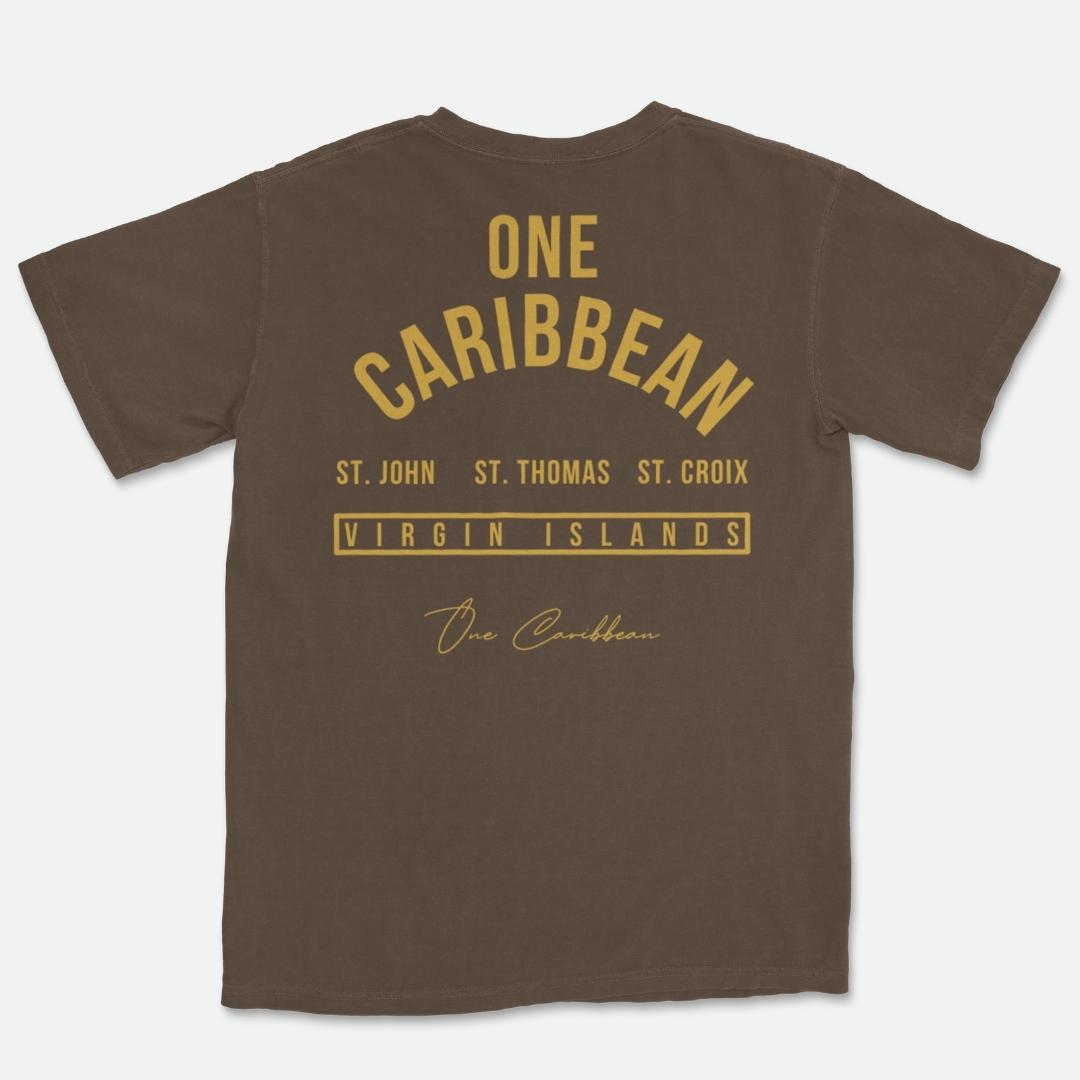 One Caribbean Souvenir Collection T-Shirt (Chocolate)