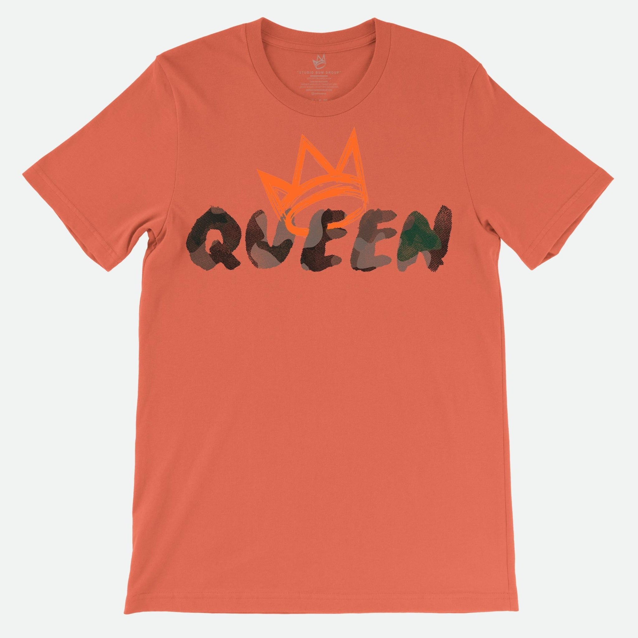Queen T-Shirt Camouflage Print