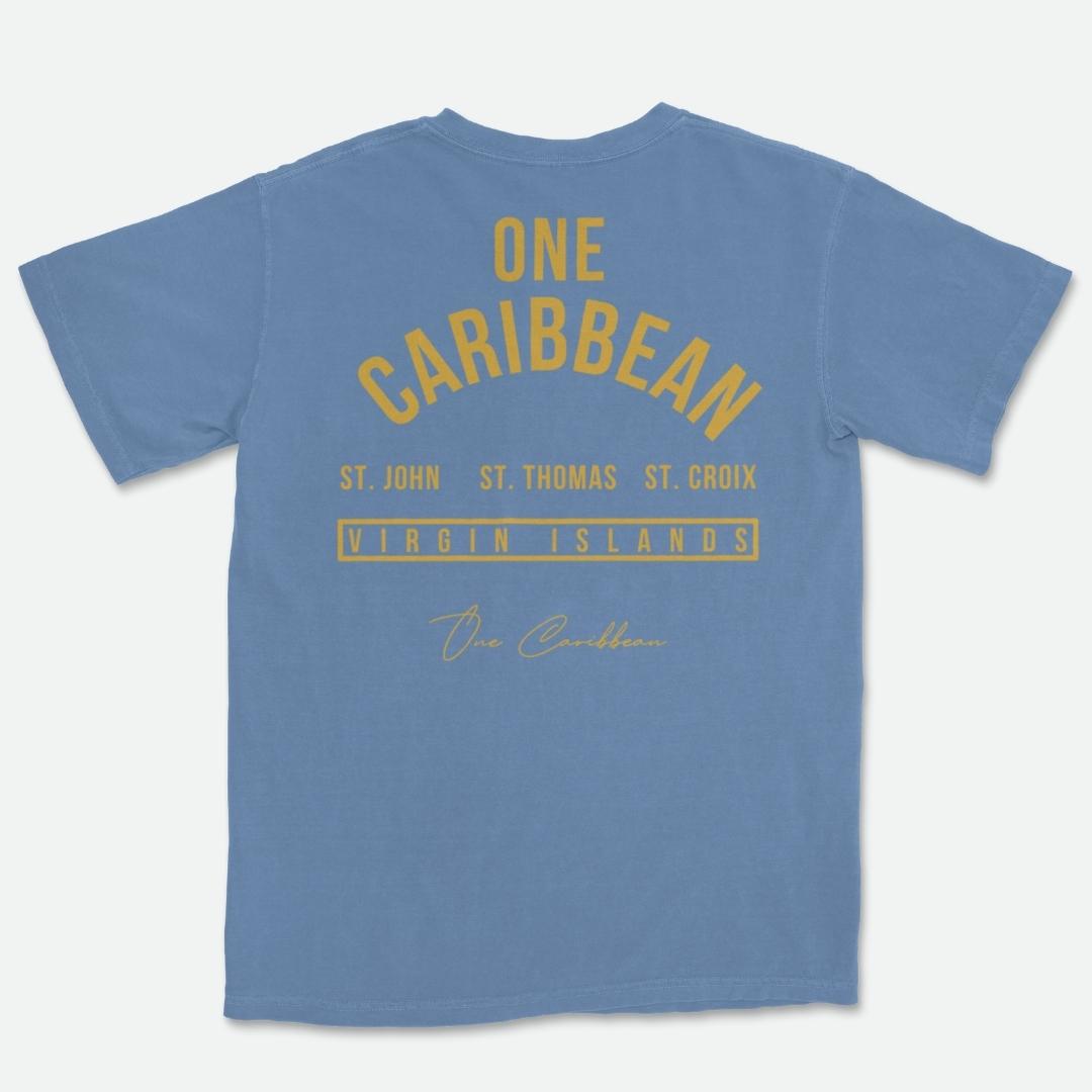 One Caribbean Souvenir Collection T-Shirt (Denim)