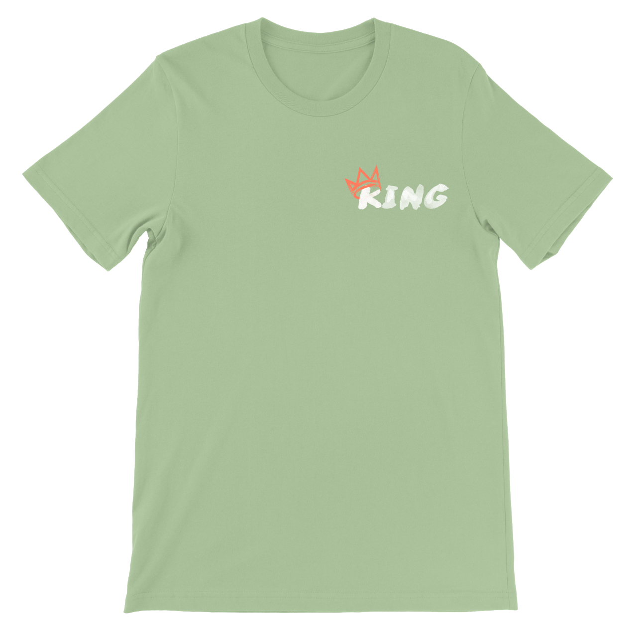 King Crown Collection (Leaf Short Sleeve T-Shirt Coral Crown)