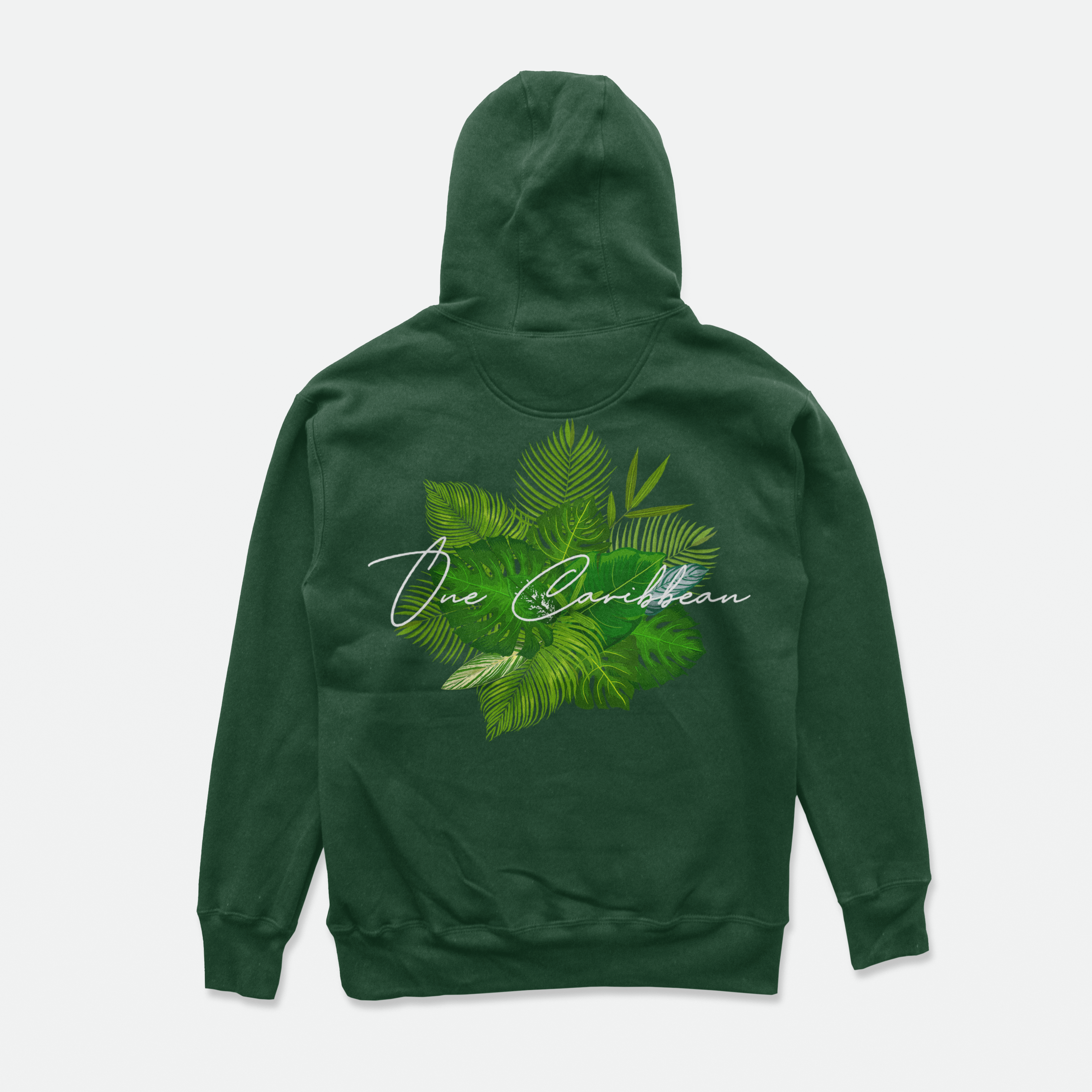 One Caribbean Bush Tee Hoodie (Forest Green)