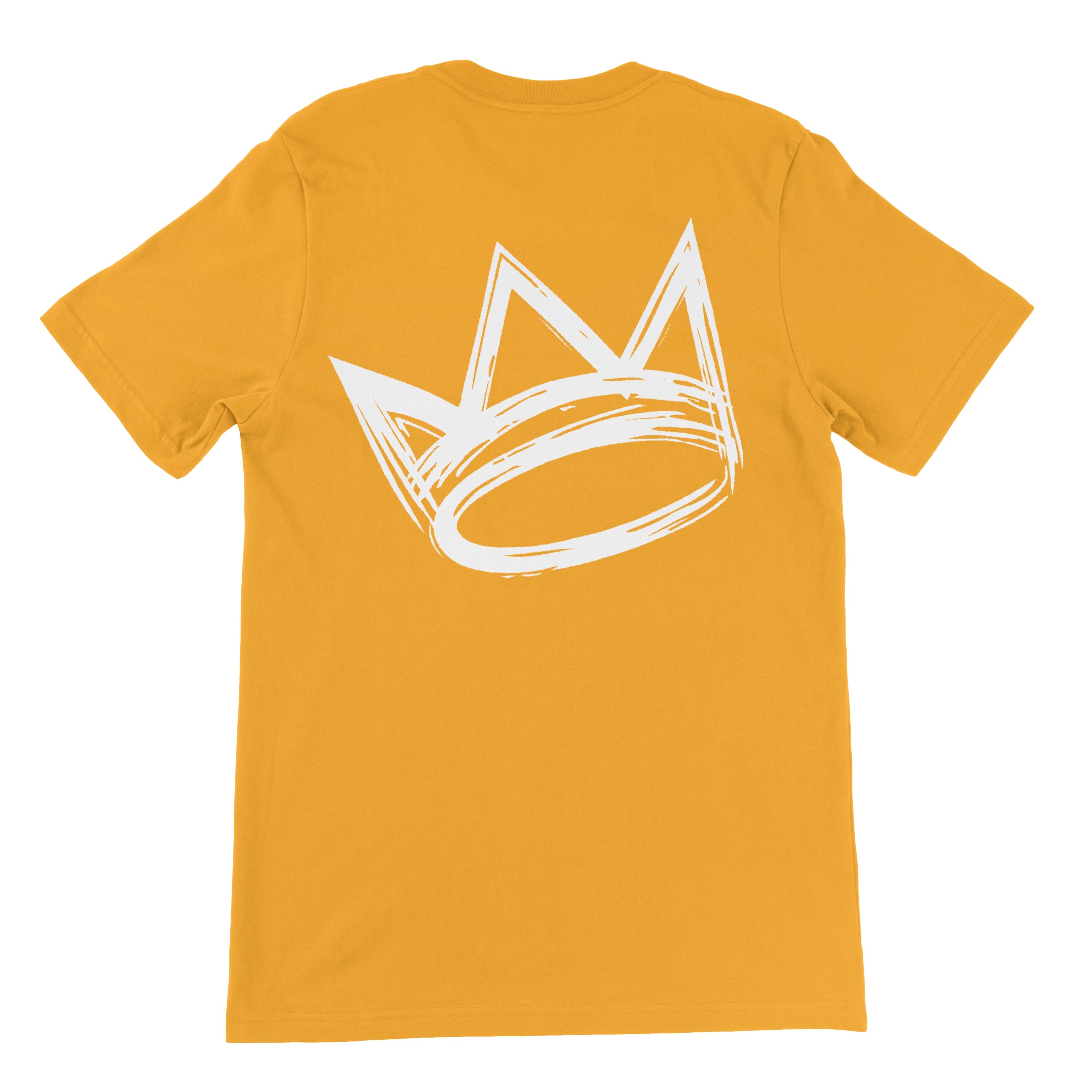 King Crown Collection (Gold Short Sleeve T-Shirt White Crown)