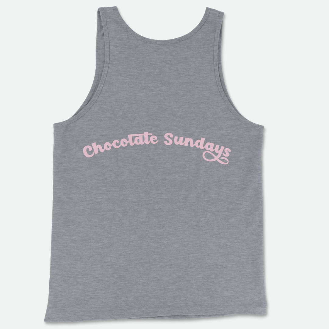 Chocolate Sundays Tank Top (Gray Pink)