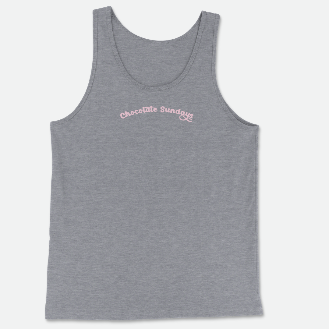 Chocolate Sundays Tank Top (Gray Pink)