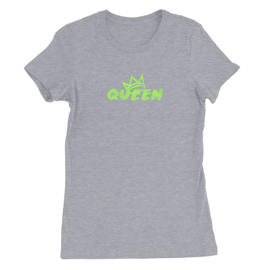 Queen Crown Collection (Grey Short Sleeve T-Shirt Green Crown)