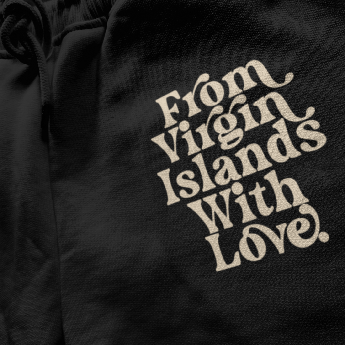 From Virgin Islands With Love Joggers (Black Beige)