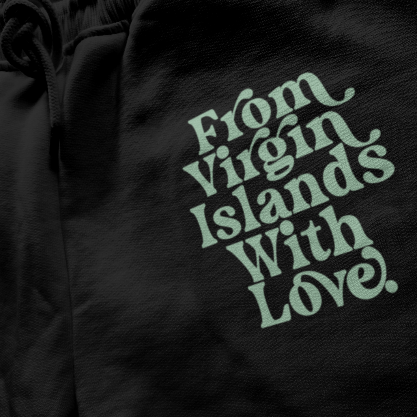 From Virgin Islands With Love Joggers (Black Mint)