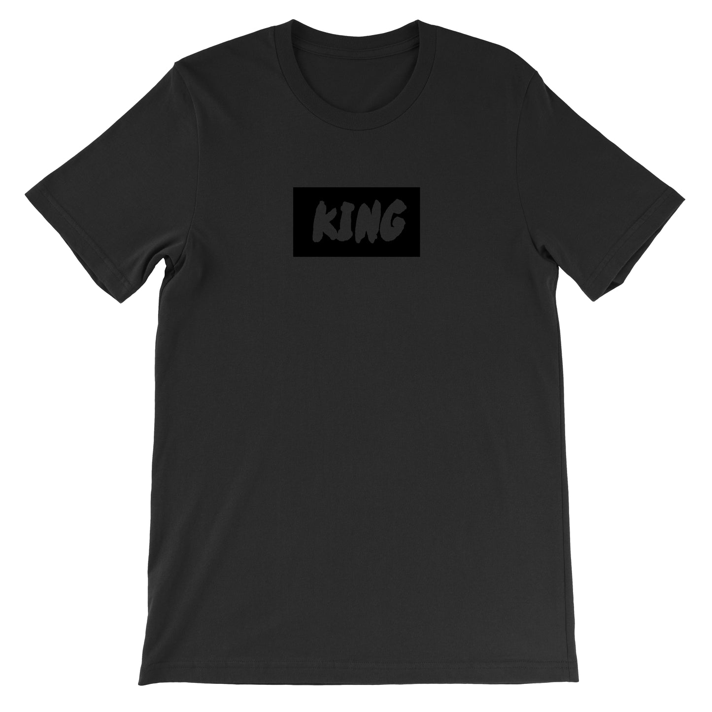 King Box Logo Tee (Black On Black)