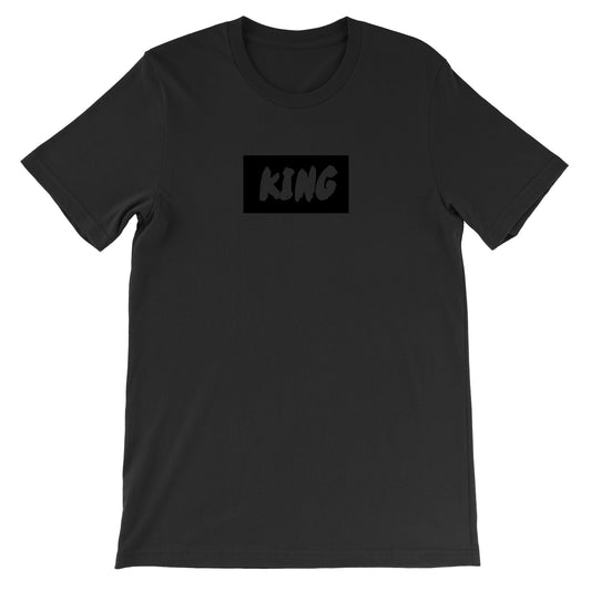 King Box Logo Tee (Black On Black)