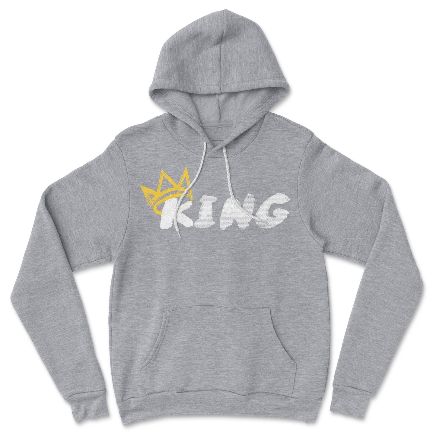 King Hoodie (White Print | Gold Crown)