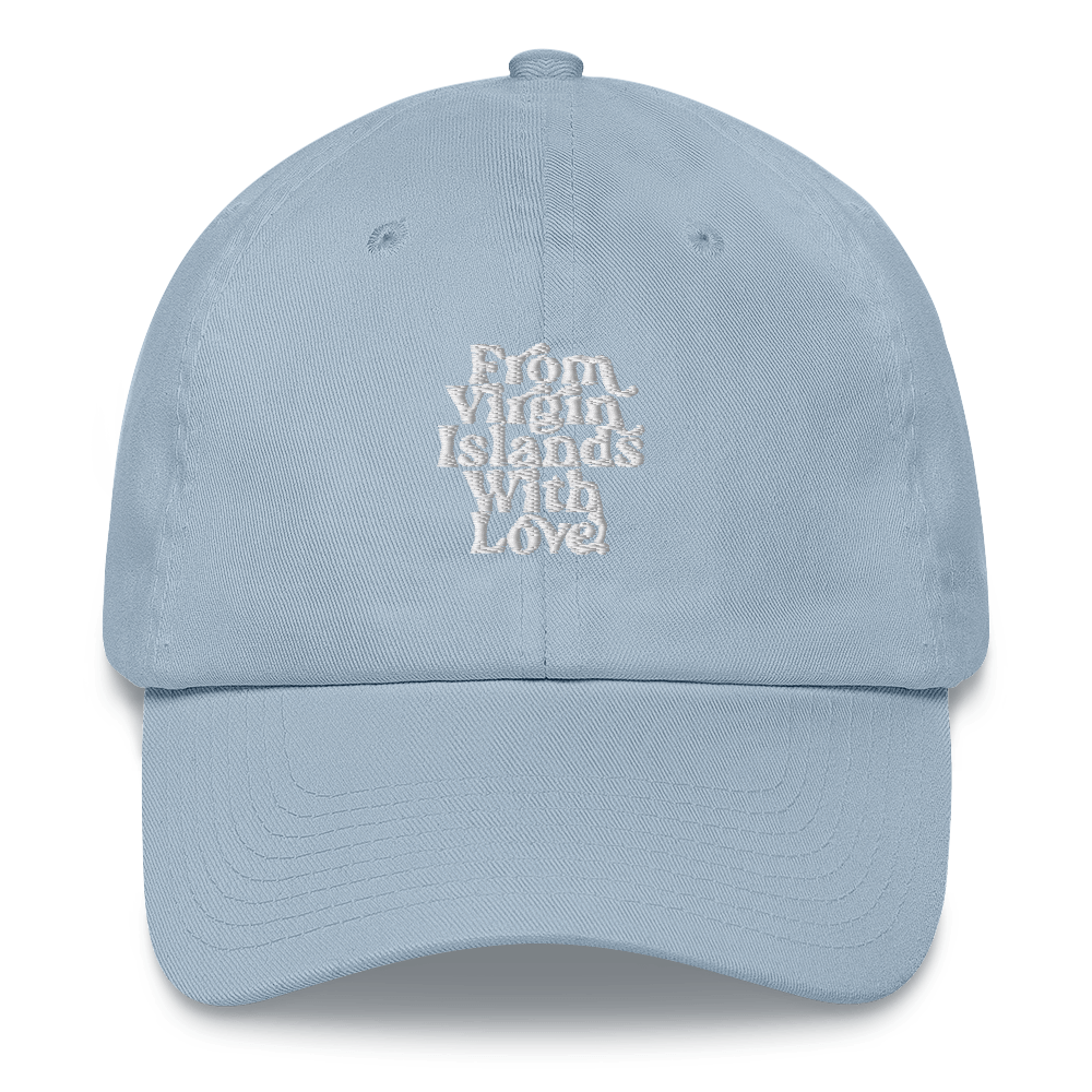 From Virgin Islands With Love (White Print) Dad hat